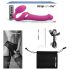 Strap-on-me M - lufttrykk-vibrator med stropper (rosa)