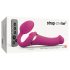 Strap-on-me M - lufttrykk-vibrator med stropper (rosa)