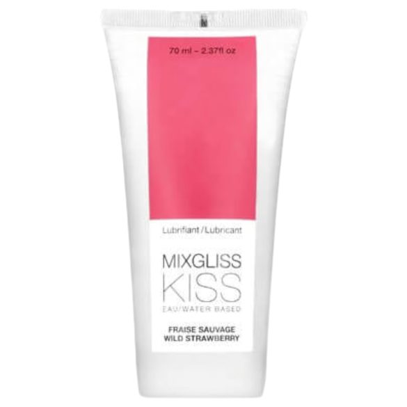 Mixgliss Kiss Wild - vannbasert glidemiddel - jordbær (70ml)