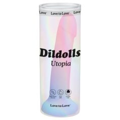 Dildolls Utopia - fargerik silikon dildo med sugekopp