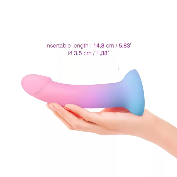 Dildolls Utopia - fargerik silikon dildo med sugekopp