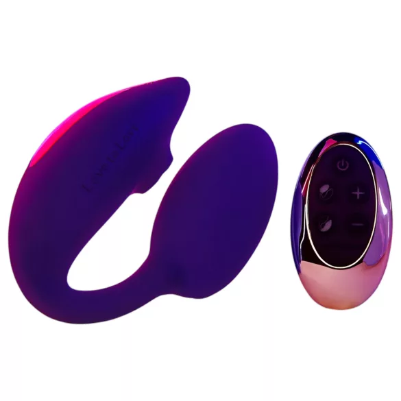Love to Love Wonderlover - klitoris-lokkende G-punktvibrator (mørk lilla)
