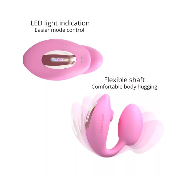 Love to Love Wonderlover - klitoris- og G-punkt-vibrator (rosa)