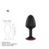 Dorcel Geisha Ruby Plug M - rosa stein (svart)