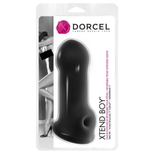 Dorcel Xtend Boy - Silikon penishylse (svart)