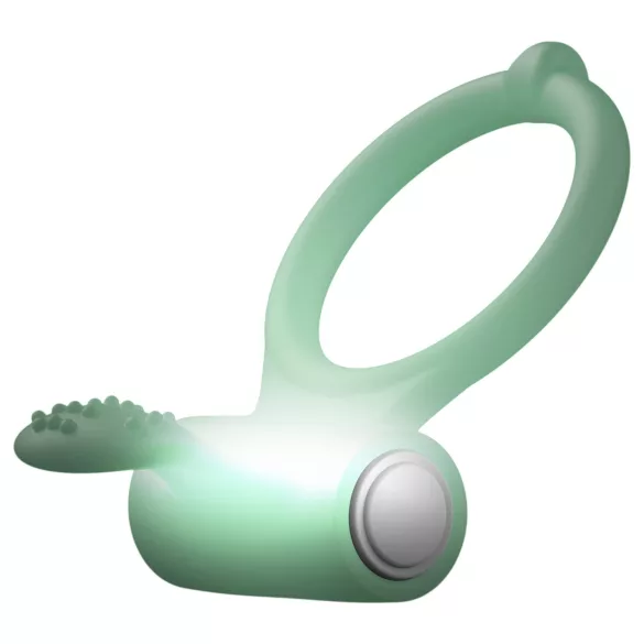 Dorcel - Selvlysende vibreringsring (hvit)