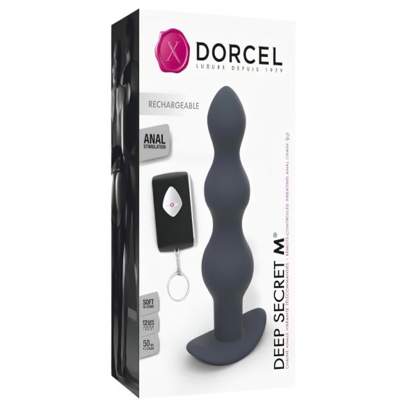 Dorcel Deep Secret M - trådløs oppladbar analvibrator (svart)