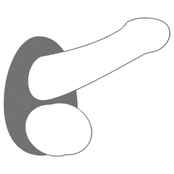 Dorcel Liquid-soft Teardrop - penisring (grå)