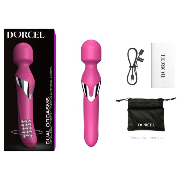Dorcel Dual Orgasms - oppladbar 2-i-1 massasjevibrator (rosa)