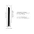 Dorcel Black Muse 2.0 - oppladbar stangvibrator (svart)