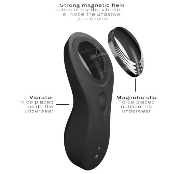 Dorcel Diskré Vibrator - trådløs klitorisvibrator (svart)