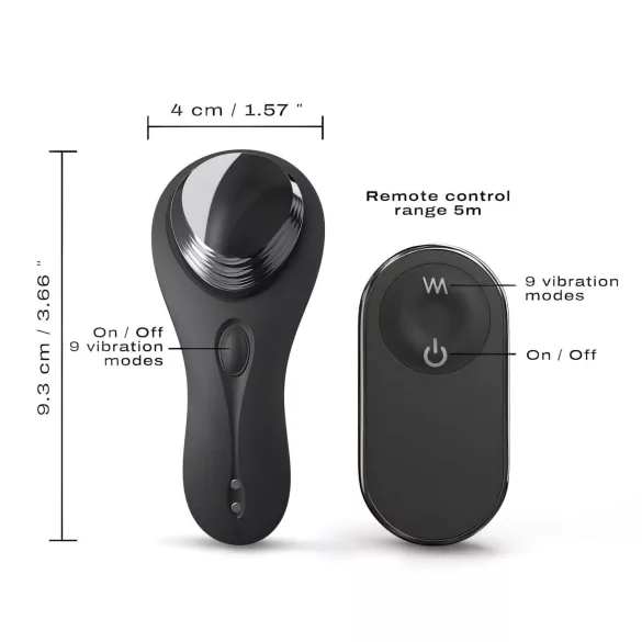 Dorcel Diskré Vibrator - trådløs klitorisvibrator (svart)