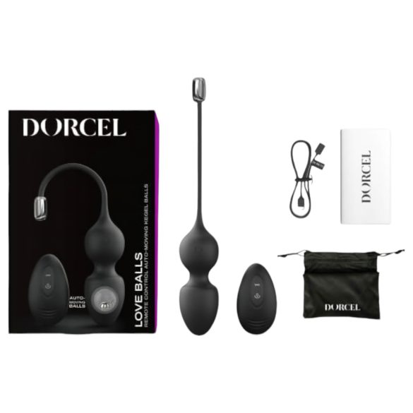 Dorcel Love Balls - magnetisk geishakulepar (svart)