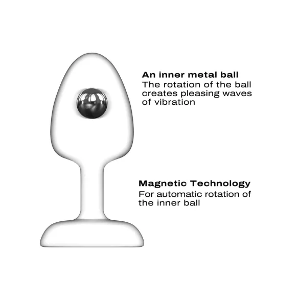 Dorcel - fjernstyrt analvibrator med kuler M - (svart)