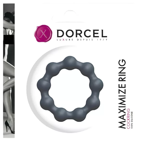 Dorcel Maximize - kulestøpt penisring i silikon (grå)