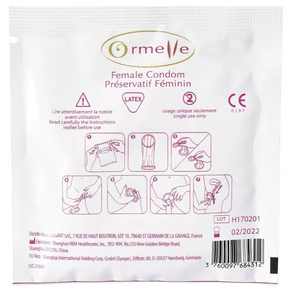 Ormelle Femail - feminin kondom (5 stk)