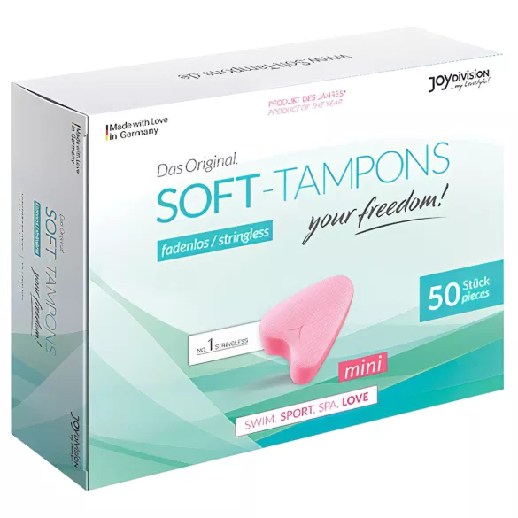 Joydivision Soft-Tampons mini - tampong uten tråd (50 stk)