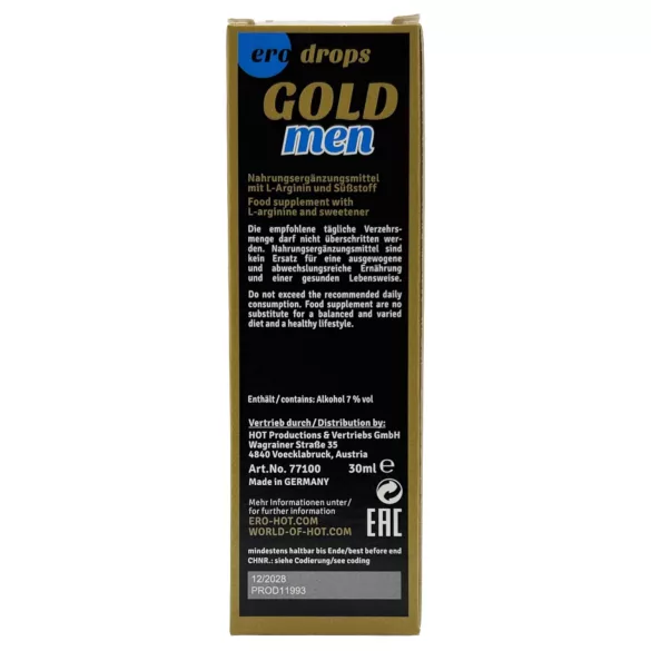 HOT ero Gold Men Spanish Fly - lystøkende dråper for menn (30 ml)