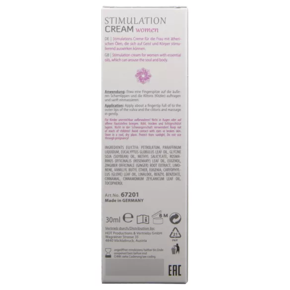 HOT Shiatsu Joyful - stimulerende krem for kvinner (30 ml)