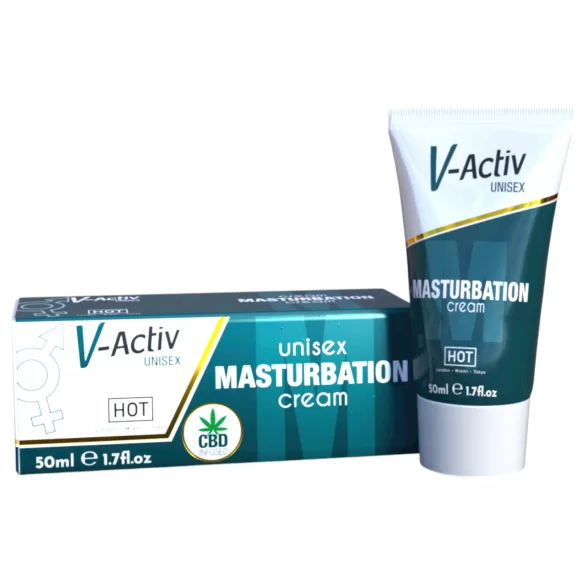 Hot V-Active - stimulerende unisex onani krem (50 ml)