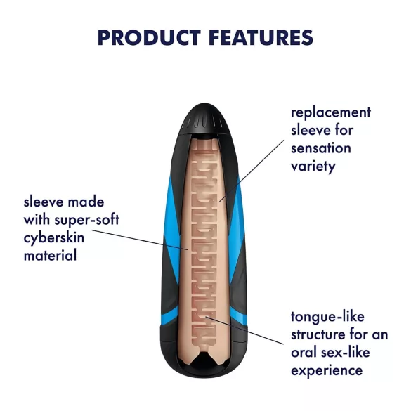 Satisfyer Sleeve Lusty Tongues - masturbatorinnsats