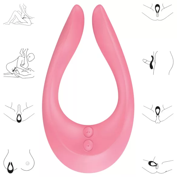 Satisfyer Endless Joy - oppladbar parvibrator (rosa)