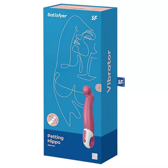 Satisfyer Petting Hippo - oppladbar, vanntett vibrator (rosa)