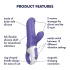 Satisfyer Magic Bunny - Vanntett klitorisvibrator (blå)