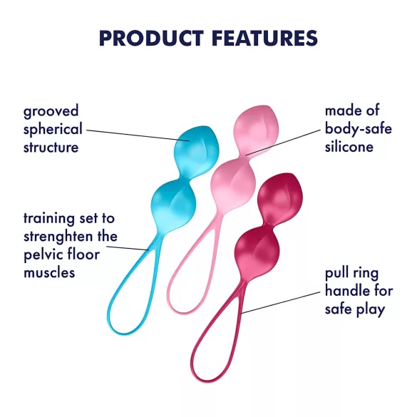 Satisfyer V Balls - Geishakule duo sett (3 deler)
