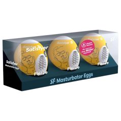 Satisfyer Egg Fierce - Egg Masturbator Sett (3 stk)