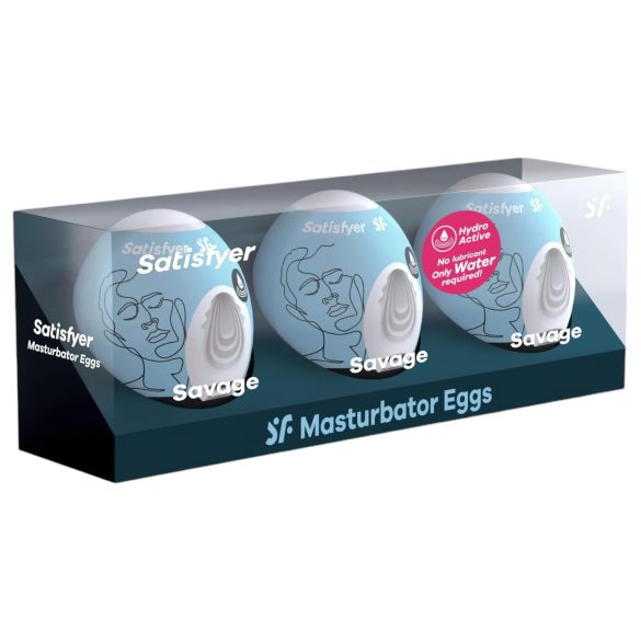 Satisfyer Egg Savage - eggmasturbatorsett (3 stk)