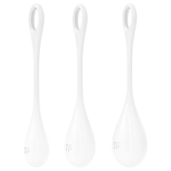 Satisfyer Yoni Power 1 - hvite kjærlighetskuler (3 stk)