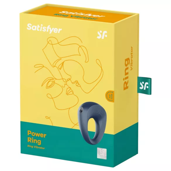 Satisfyer Power Ring - vanntett vibrerende penisring (grå)