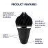 Satisfyer Sweet Treat - oppladbar, roterende klitorisvibrator (svart)