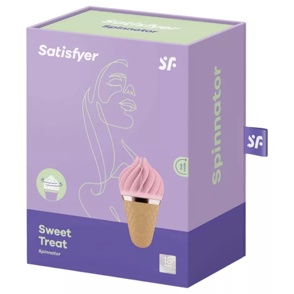 Satisfyer Sweet Treat - oppladbar, roterende klitorisvibrator (rosa-brun)