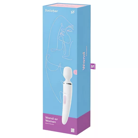 Satisfyer Wand-er Woman - vanntett massasjevibrator (hvit)