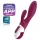 Satisfyer Heated Affair - oppvarmbar vibrator med klitorisarm (rød)