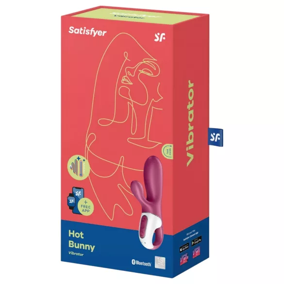 Satisfyer Hot Bunny - smart klitorisvibrator med varme (rød)