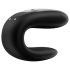 Satisfyer Double Fun - smart, vanntett parvibrator (svart)