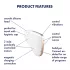 Satisfyer Love Triangle - appstyrt klitorisstimulator med luftpulseringer (hvit)