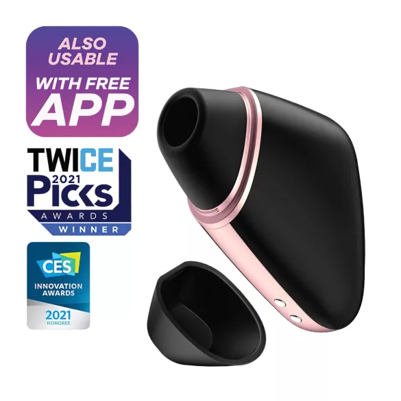 Satisfyer Love Triangle - smart klitorisstimulator med lufttrykk (svart)