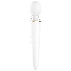Satisfyer Double Wand-er - smart massasjevibrator (hvit)