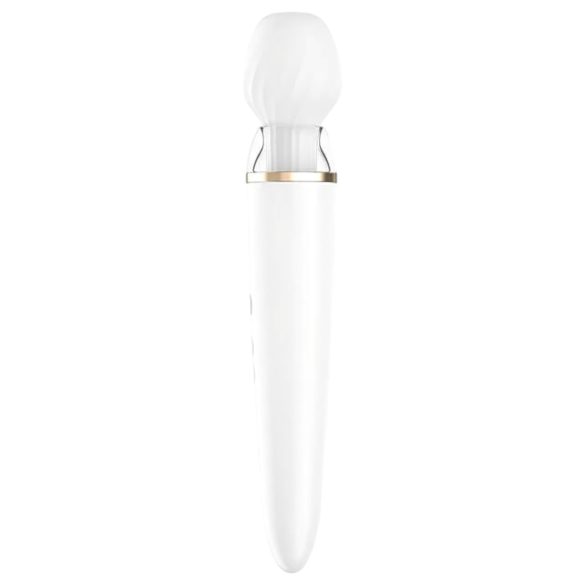 Satisfyer Double Wand-er - smart massasjevibrator (hvit)