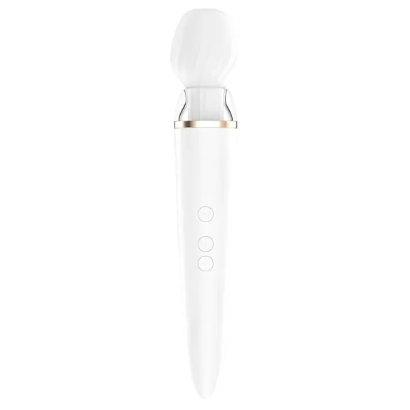 Satisfyer Double Wand-er - app-styrt massasjevibrator (hvit)