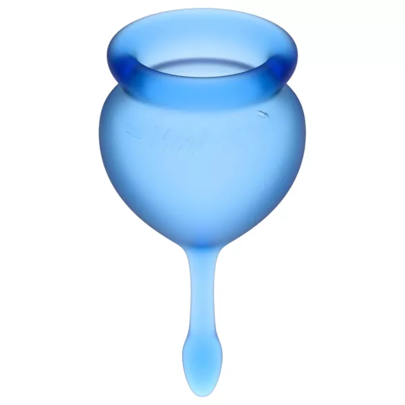 Satisfyer Feel Good - menstruasjonskopp sett (blå) - 2 stk