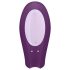 Satisfyer Double Joy - smart, vanntett parvibrator (lilla)