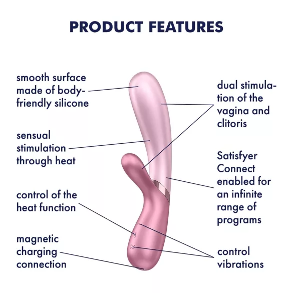 Satisfyer Hot Lover - appstyrt vibrator (rosa)