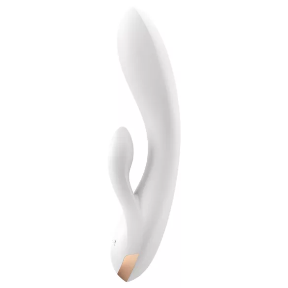 Satisfyer Double Flex - App-styrt vibrator med klitorisarm (hvit)
