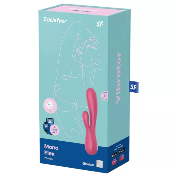 Satisfyer Mono Flex - smart vannbestandig vibrator (rød)
