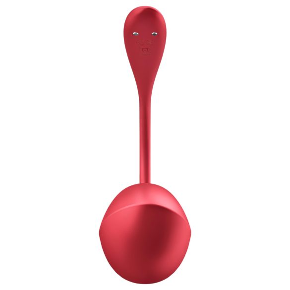 Satisfyer Shiny Petal - rød vibrerende egg med fjernkontroll